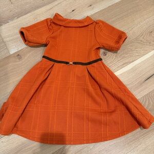 Janie and Jack Orange Equestrian Dress